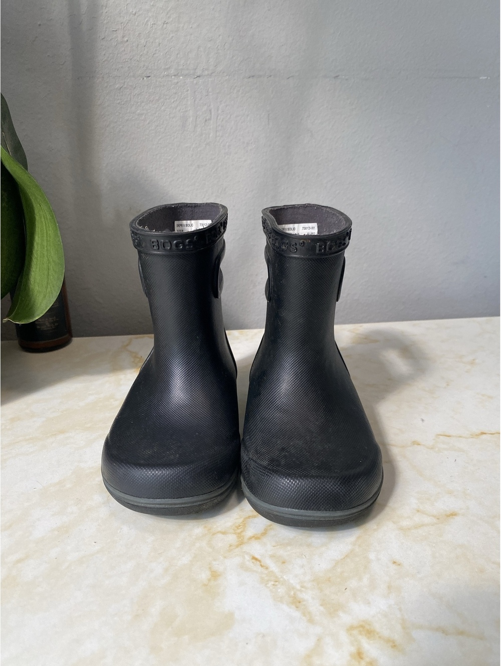 Bogs Skipper II Solid Black Rain Boots Toddler US 6 EU 22
